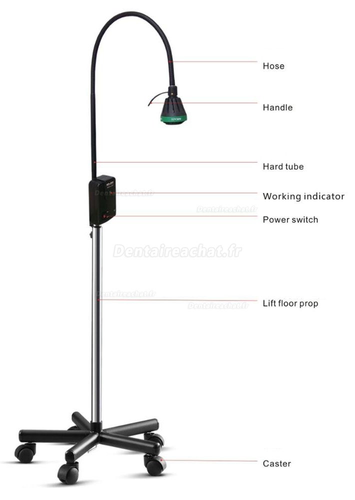 KWS KD-200-35W lampe d'examen dentiste halogène étage prop 35W